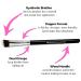Mini Angle Kabuki Eyeshadow Blending Brush - Synthetic for Eyes, Brows, and Cheeks - Buy Online on GoSupps.com