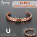 Cigmag 12X Ultra Strength Magnetic Copper Bracelet for Men and Women - Adjustable Pure Copper Brazaletes Cuff Bangle - with Gift Box - Unisex - Buy Online on GoSupps.com