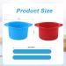 2pcs Silicone Wax Pot Liner & Spatula Set for Hair Removal - Red & Blue | Reusable Wax Warmer Liners - Buy Online on GoSupps.com