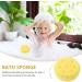 FOMIYES Bath Sponge Mesh Pouf Shower Ball Exfoliating Body Brush Scrubber - Yellow (4pcs) - Buy Online on GoSupps.com