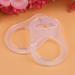 10-Part Silicone Pacifier Holder Clip Adapter | Soft Toy Rescue Ring & Baby Blanket Clip | Easy to Clean Safe & Durable - Clear - Buy Online on GoSupps.com