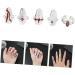 FOMIYES 5 Sets Nail Ring Finger Jewelry Rings for Women Ring for Women Finger Tip Women Ring Ladies Rings Women's Band Rings Red Jewelry Ring Decor Zinc Alloy Girl Miss White - Buy Online on GoSupps.com