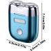 Mens Shaver Electric Facial Shaver for Men Battery Operated Cordless and Dry Small Beard Trimmer for Close Shave Blue - Buy Online on GoSupps.com
