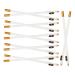 TEHAUX Lot de 12 Crayons Sourcils Blancs pour Femmes avec Taille-Crayon en Bois Crayon Eyeliner Blanc Multifonctionnel Maquillage Pr cis et Naturel pour Usage Quotidien
