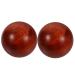 BCOATH 2pcs Muscle Stretching Balls Hand Exercise Ball Woodcraft Fitness Ball Wooden Ball 5*5cm As Shown