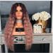 Shop BGHJUE African Pink Long Roll Lace Front Human Hair Wig - Pre Plucked Brazilian Straight Wig with Baby Hair - Buy Online on GoSupps.com
