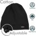 Adjustable Satin Lined Sleep Cap for Curly Hair, Dreadlocks, Braids | Set of 2 | Men & Women | Black & Dark Gray - Buy Online on GoSupps.com