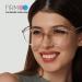 Buy Firmoo 2.5x Blue Light Filter Reading Glasses for Men & Women - Anti-Glare Prescription Options Pink & Clear Visual Aid - Buy Online on GoSupps.com
