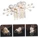 Healeved Pearl Comb Wedding Bridal Headpiece Wedding Hair Accessories for Brides Pearl Hair Accessories Bridal Hair Comb Bride Hair Accessories Bride Headpieces for Wedding Gold Hair Alloy - Buy Online on GoSupps.com
