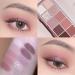 Erinde 10 Color Eyeshadow Palette - Matte Shimmer Glitter | High Pigmented, Ultra-Blendable in Neutral Nude Shades | Includes Brush | Smoke Purple Rose 08 - Buy Online on GoSupps.com