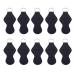 WACAR 10pcs Sublimation Blanks Chapstick Holder Keychains Bulk Lipstick Holder Keychains Chapstick Keyring Holder Black