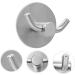 Alipis 2pcs Hook up Wall Mount Clothing Rack Towel Hook Rustic Coat Hooks Wall Hanger Hook Rack Sucker 4.5X4.5cm Silver - Buy Online on GoSupps.com