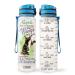 64HYDRO 32oz 1Liter Motivational Fitness Sports Water Bottle with Time Marker & Removable Strainer, Fast Flow, Flip Top Leakproof Durable BPA Free Non-Toxic for Work, Gym and Outdoor Sports HRA1504001