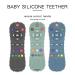 Black Silicone Teething Sticks Set for Babies - Remote Control Shape Teething Toys - Buy Online on GoSupps.com