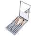 VOCOSTE Makeup Brush Kit Travel Retractable Angled Makeup Brush Eye Smudge Brush Eye Defining Brush Highlight Brush Sky Blue 1 Set