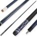 LING LI TE LLT 58-Inch Segmented Matte Glass Fiber Graphite Composite Billiard Cue, Billiard Cue (4 Colors, 18-21 Ounces) Blue 20 oz