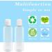 24 Pack 4oz Clear Plastic Travel Bottles with Flip Cap - Refillable Containers for Shampoo, Soap, Lotion & Cream - Buy Online on GoSupps.com