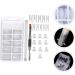 DOITOOL 3 Sets Nail Set Manicure Accessory Gel Kit for Nails Diy Nail Forms Plastic Finger Extension Clip Professional Nail Clips Nail Gel Stainless Steel and Nylon Fiber White Scale Tool - Buy Online on GoSupps.com