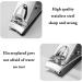 Carbon Steel Nail Clippers - Plated Arc Misalignment Jaws Anti-Shift Design Multi-Scene Application - Buy Online on GoSupps.com