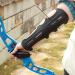 SOPOGER Archery Arm Guard - Adjustable Extended Forearm Protector for Youth & Adults | Lightweight PU Leather | 4-Strap Buckles | Ideal for Shooting & Hunting - 11.8 Inch - Buy Online on GoSupps.com