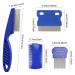 Klop256 Lice Comb Set - 4 Nissenkamm & Scalkenkamm for Kids & Adults | Extra Fine Stainless Steel Double-Sided Flea Comb for Cats & Dogs International Shipping Available - Buy Online on GoSupps.com