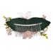 DOITOOL 1pc Hair Barrettes Hair Clip Tiara Bride Comb Hair Comb for Bride Fabric Flower Comb Bridal Hair Comb Flower Hair Comb Wedding Hair Comb Hairpin Headgear Hair Fork