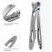 FVION Nail Clippers for Thick Nails 16mm Wide Jaw Opening Fingernail Toenail Cutter with File Manicure Set Large Nail Clippers Set for Men and Women Silver - Buy Online on GoSupps.com