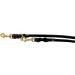 Buy Dogeleine Fat Leather Brass Leash for Small & Large Dogs - Adjustable 2m 2.40m 2.80m 3.50m 5m - Durable & Stylish Black Dog Leash - Buy Online on GoSupps.com
