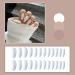 Justotry 24 Pcs Almond Short False Nails - Glossy Beige White French Press On Nails - Trendy Fake Nails with Nail Glue - Oval Medium Stick On Nails for Women - Nail Art - Buy Online on GoSupps.com