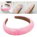 Bottone Colorful Beads Headbands for Woman Girl Sponge Hairband for Spa Hair Hoop Colorful Beads Hairband for Taking Photo Pink - Buy Online on GoSupps.com