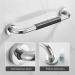 Bathroom Grab Bar Stainless Steel Bath Grab Rail Shower Safety Handrail Anti Slip Rubber Grip Balance Bar Handle for erly Disabled Childr - Buy Online on GoSupps.com