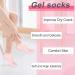 SATINIOR Silicone Gel Heel Moisturizing Socks 3 Pairs | Anti-Slip Aloe Infused Skin Repair Socks for Men and Women | X-Large, Pink, Beige, White - Buy Online on GoSupps.com