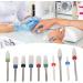 MOUMOUTEN Nail Drill Bits Ceramic Manicure Pedicure Bits Manicure Dustproof Nail Grinding Head Set for Manicure Pedicure Home Salon - Buy Online on GoSupps.com