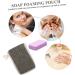 WOONEKY 2pcs Black Linen Soap Bag Bubble Making Net Pouch Bath Loofah Soap Net Bag Soap Saver Pocket Flax - Buy Online on GoSupps.com