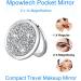 Mpowtech 5 Pack Magnifying Compact Mirror - Double Sided 2x 1x Magnification Handheld Makeup Mirrors for Purse and Travel - Silver & Mix Diamond Design - Buy Online on GoSupps.com