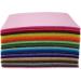 Flic-Flac 44PCS Assorted Color Felt Fabric Sheets 4 x 4 inches - DIY Craft Sewing Patchwork 1mm Thick - Buy Online on GoSupps.com