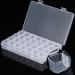 Natudeco 28 Grids Nail Rhinestone Box Craft Bead Storage Box Replaceable Nail Embellishment Storage Box for Jewel Crystal - Buy Online on GoSupps.com