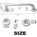 2 Pack 12 Inch Chrome Stainless Steel Shower Grab Bar Set - Bathroom Safety Hand Rail Support for Elderly and Handicap - Easy Install Shower Handle for Injury Prevention - Buy Online on GoSupps.com