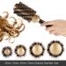 Aozzy Professional Round Brush Set for Blow Drying - Nano Ceramic Ionic Barrel Curling Brush with Boar Bristles - Gold and Black Handle | Hair Styling Tool for Women - Buy Online on GoSupps.com