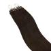 Ugeat Real Hair Microring Extensions - Brown 45cm | Dark Brown Micro Loop Hair | 50g 50 Highlights - Buy Online on GoSupps.com