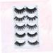 LALAFINA 5 Pair Luxury False Eyelashes 3d Flexible False Lashes Dramatic Eyelashes Reusable Fake Eye Lashes Magnetic Eyelashes False Strip Eyelashes Artificial Beauty Tools - Buy Online on GoSupps.com