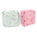 Lurrose 2nd reusable sanitary holder of compact tampon holder Sanitary holder for the daily use of filigree sanitary owners Daily use fabric leaves