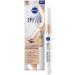Nivea Hyaluron Cellular Filler 3in1 Eye Care Concealer Dark (4 ml) anti-Age concealer with hyaluron cover pen for dark circles redness and pimples dark 4 ml (1 Pack)