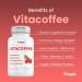 Vitapia Vitacoffee Caffeine Pills Coffee Fruit Vitamin C Vitamin D Zinc Gluconate Energy Memory Focus Skin Support 60 Capsules - Buy Online on GoSupps.com