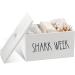 Rustic Wooden Tampon Holder for Bathroom | Farmhouse Pad Storage Container & Organizer | Stylish Bathroom Accessories - Buy Online on GoSupps.com