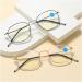High-Resolution Full-Frame Metal Reading Glasses for Men & Women - Retro Style with Light for Seniors | Gold Frame Size 3.00 - Buy Online on GoSupps.com