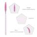 Elisel 100pcs Disposable Mascara Brushes with Container - Makeup Applicators for Eyelash Extensions and Eyebrow Brush - Crystal Pink - Buy Online on GoSupps.com