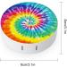 Buy Amazing Tie Dye Round Contact Lens Storage Case - Portable Kit with Mirror - Cute Design | International Shipping Available - Buy Online on GoSupps.com