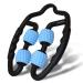 Ease zone muscle massage roller massage roller legs thighs calf neck arms.Anti cellulite & relaxation massage device with handle for self -massage.Trigger point & fascia scooters (blue) blue