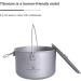 iBasingo Titanium Pot with Lid | Ultralight Camping Tableware | 1950ml - Buy Online on GoSupps.com